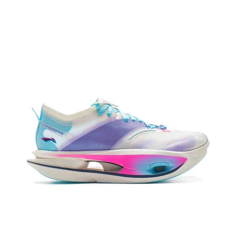 LiNing Feidian 5 ULTRA Cushioning, Slip Resistant, Rebound Low Top Running Shoes Unisex Pink Blue Mismatched-4