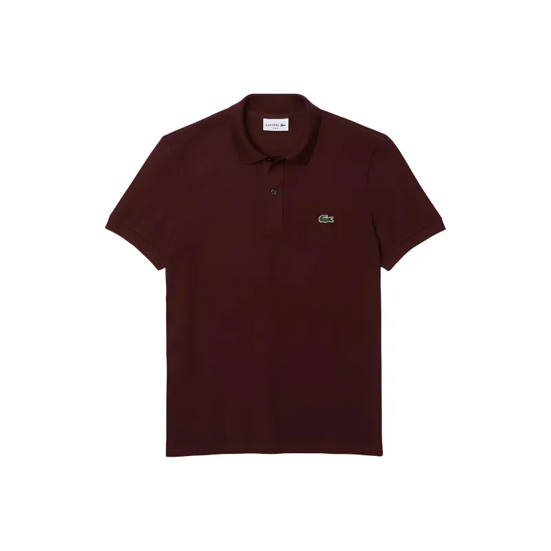 LACOSTE Polo Shirt Men's Bordeaux Brown Red-0