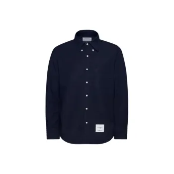 THOM BROWNE Logo tag Cotton Shirt