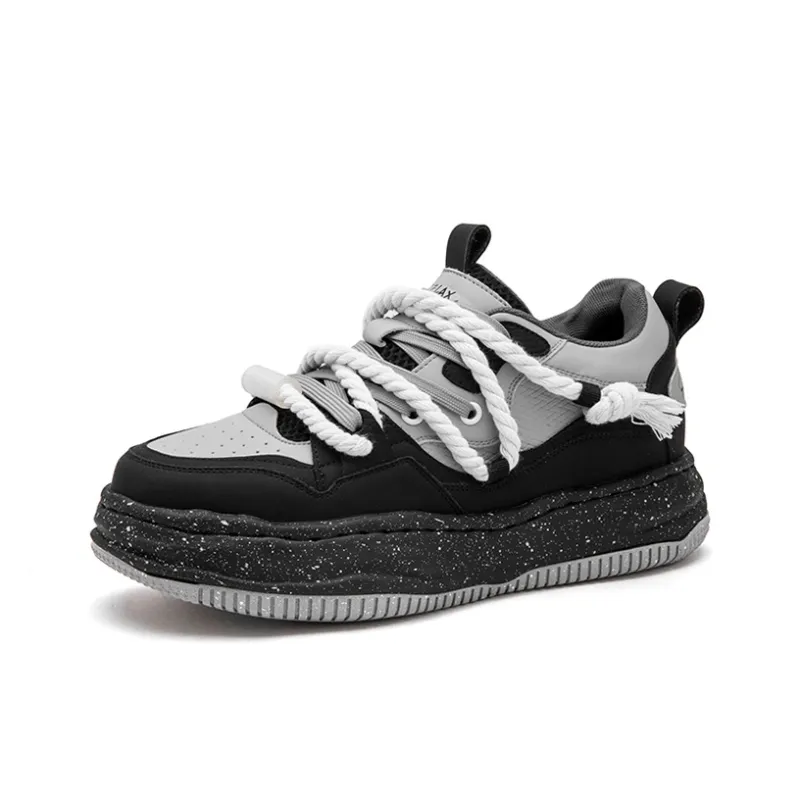 RELAXURSELF Slip Resistant, Abrasion Resistant, Lightweight, Height Increasing Low Top Skateboard Shoes Unisex-32