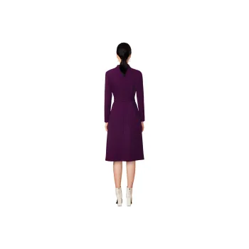 BBLLUUEE Long Sleeved Dress Women's Begonia Purple