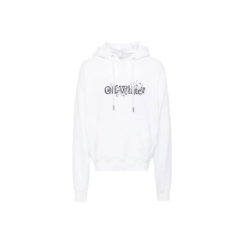 Off Bookish Flower Skate Hoodie-0