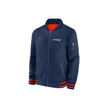Nike Houston Astros Authentic Collection City Connect Men's Nike Mlb Full Zip Bomber Jacket