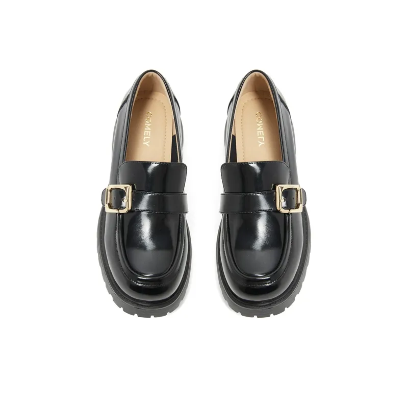 COMELY Loafers Women's Black/Coffee-6
