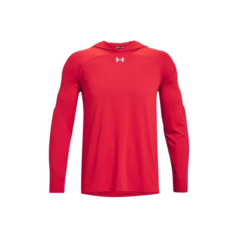 Under Armour Men's UA Team Knockout Long Sleeve Hoodie Sweatshirt Men's Red-0