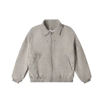 ELCORO Jackets Coats Unisex Gray
