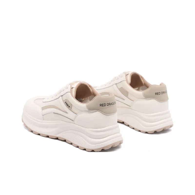 RED DRAGONFLY Abrasion Resistant Low Top Casual Shoes Women's Ecru-3