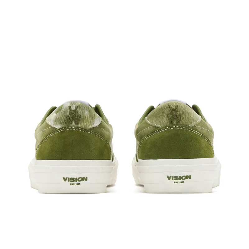Vision Street Wear Flat Top Low Top Skateboard Shoes Unisex Forest Green-4