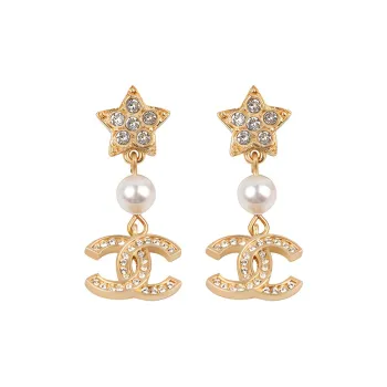 CHANEL 22c Early Spring Earrings Women's Gold