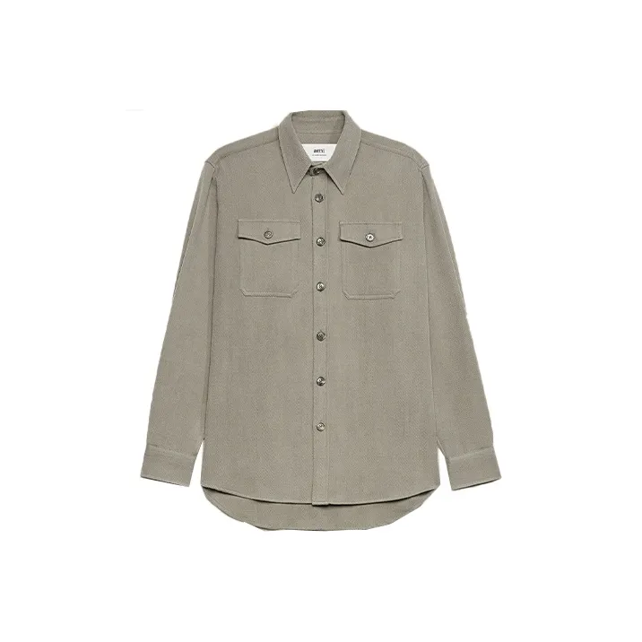 Ami Chest Pocket Overshirt-0