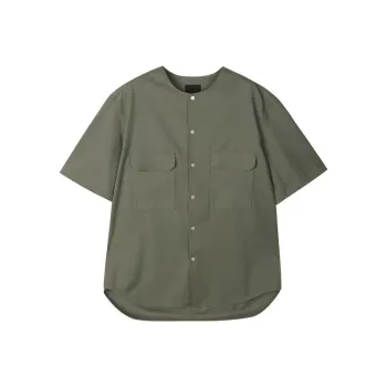CROQUIS Shirts Men Gray Bamboo Green