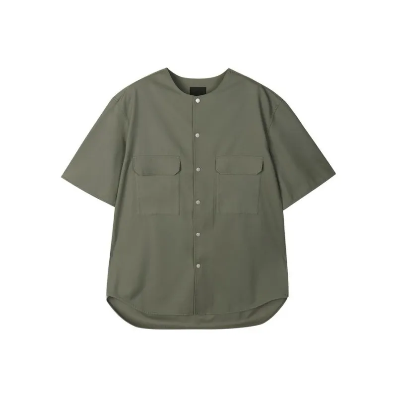 CROQUIS Shirts Men Gray Bamboo Green-0