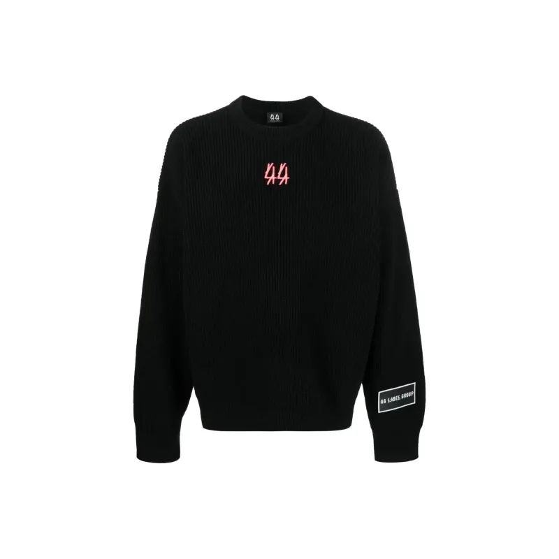 44 Label Group Kelvin Logo-patch Ribbed-knit Jumper-0