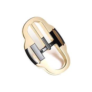 HERMES Scarf Buckle Women's Gold