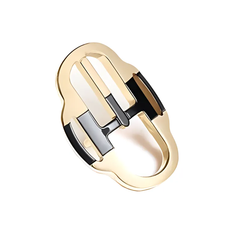 HERMES Scarf Buckle Women's Gold-0