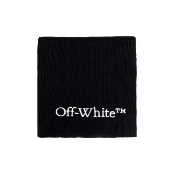 OFF WHITE Logo Embroidered Scarf