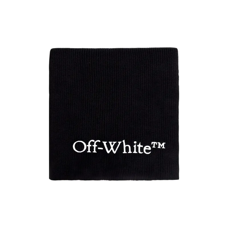 OFF WHITE Logo Embroidered Scarf-0
