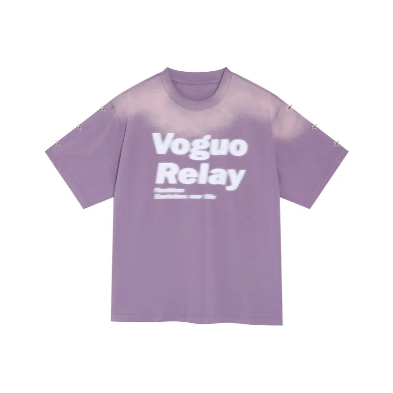 Voguo Relay Loose Fit Crew Neck T Shirt Unisex-0