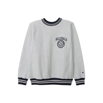 Champion Reverse Weave FW24 Sweatshirt Unisex Silver Gray/Marine Blue