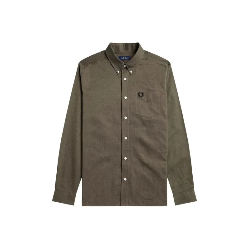 FRED PERRY Shirts Men Olive-0