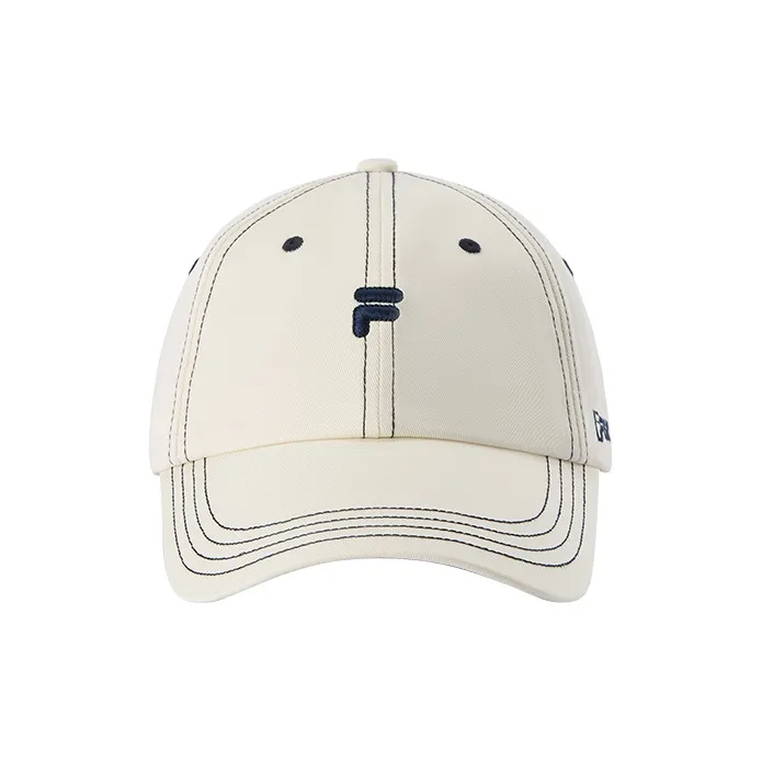 FILA FUSION Cotton Baseball Caps Unisex Water Ecru-1
