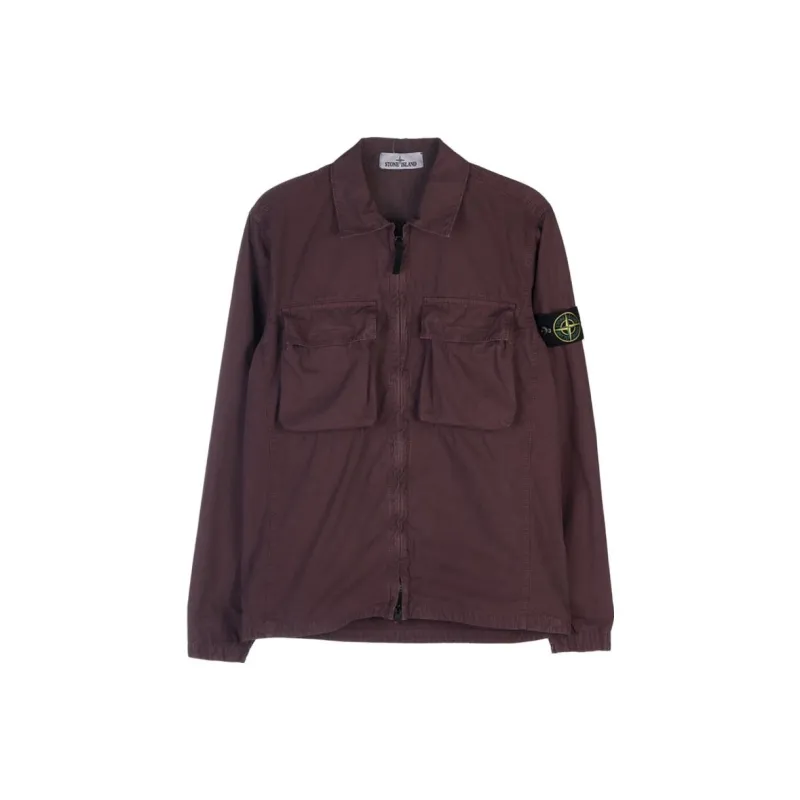 STONE ISLAND Shirt Men's Burgundy-0