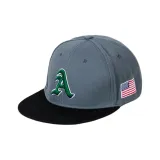 Gray Flat Brim Hat