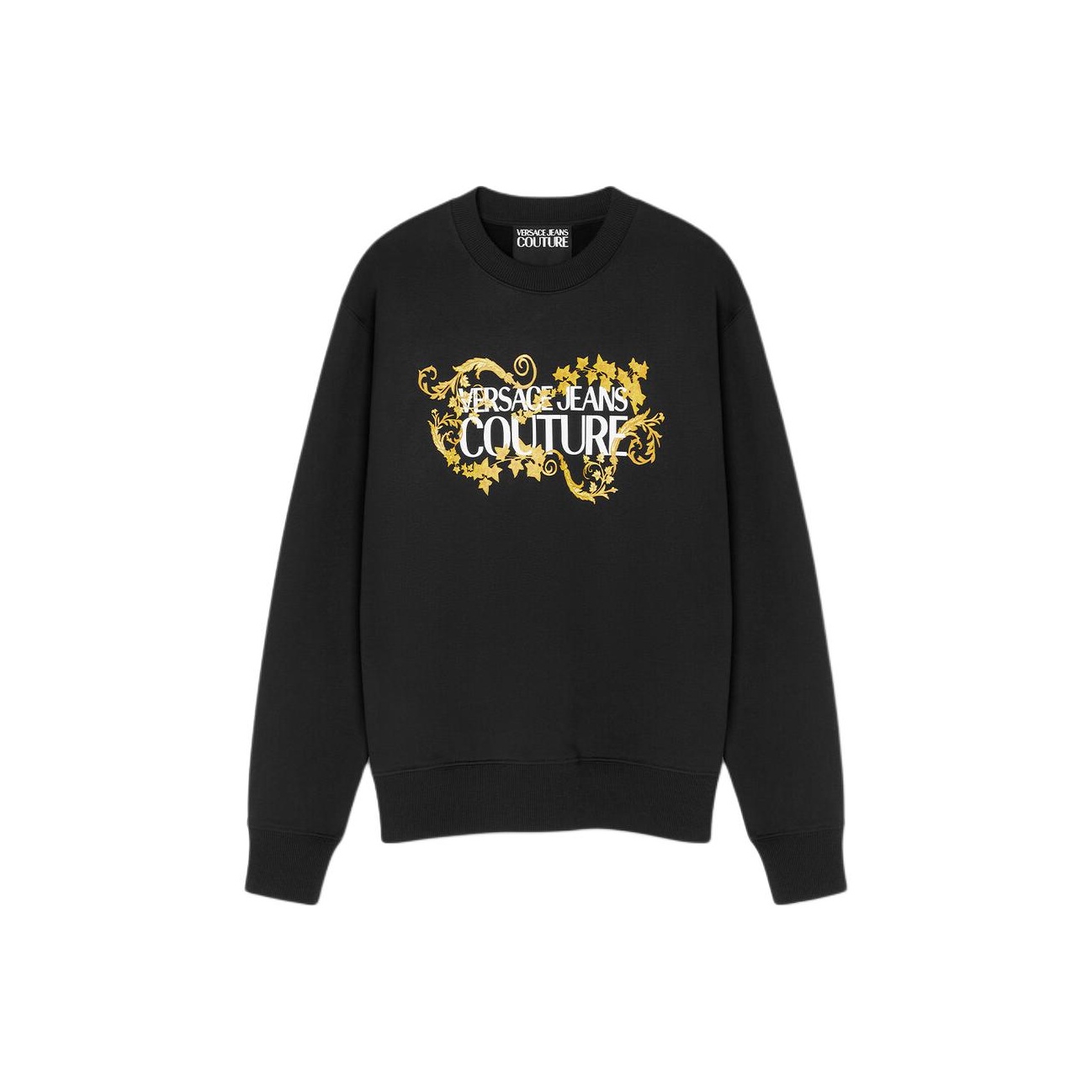VERSACE JEANS COUTURE Logo-print Cotton Sweatshirt - POIZON VERSACE JEANS COUTURE Logo-print Cotton Sweatshirt - POIZON
