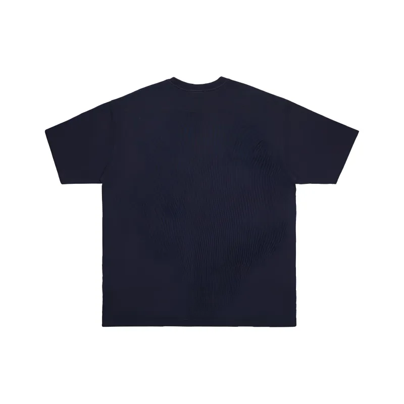 New Era Sports Short-Sleeved T-Shirts Breathable NY Print Short-Sleeved Unisex Couple's Navy Blue-1
