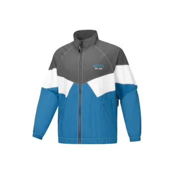 Skechers SS25 Jacket Unisex Sapphire Gray White 05D5