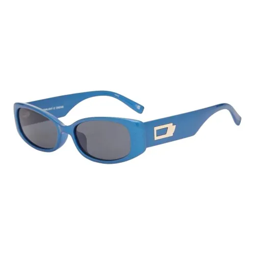 Le Specs Polycarbonate Oval sunglasses ports Unisex Blue