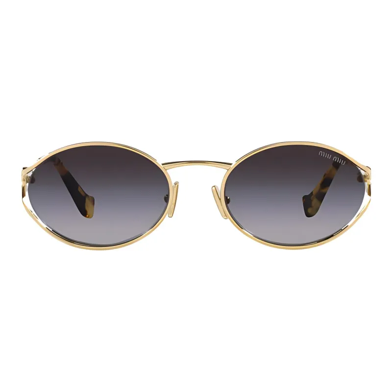 MIU MIU Oval Frame Sunglasses-1