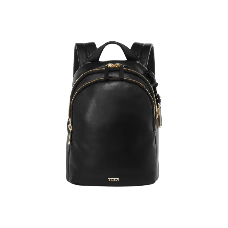 TUMI Leather Backpack Women's Black-0