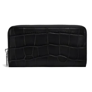 COACH Unisex Accordion Wallet Black