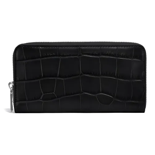 COACH Unisex Accordion Wallet Black
