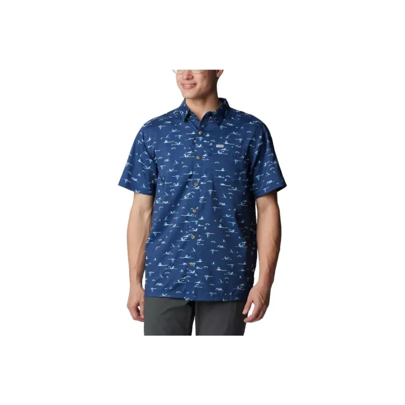 Columbia Shirts Men Royal Blue-0