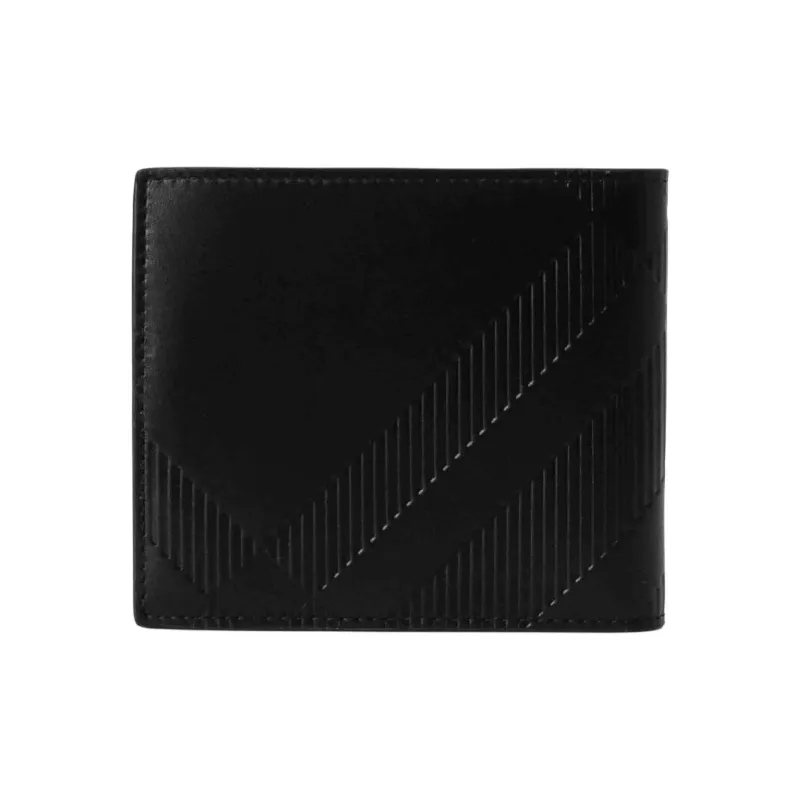 Burberry Cow Leather Wallet Men's Black-1