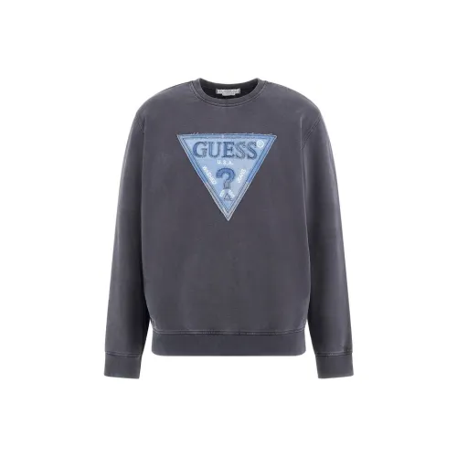 GUESS Sweatshirt Men's Blue Gray