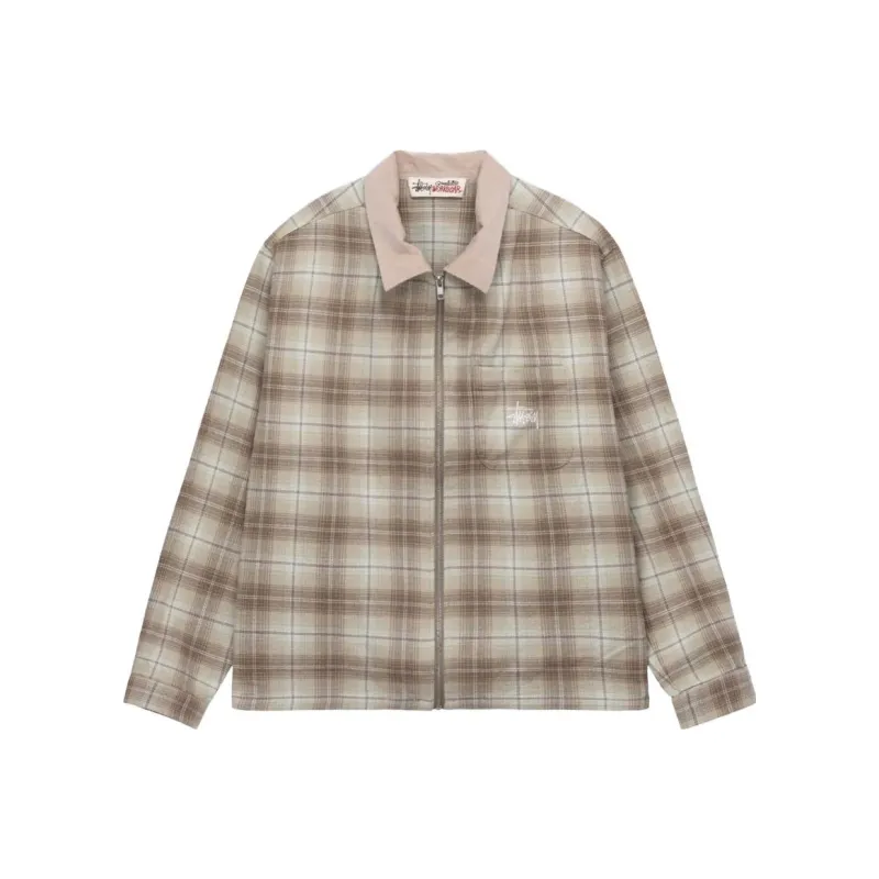 Stussy Frank Plaid Zip Shirt-5