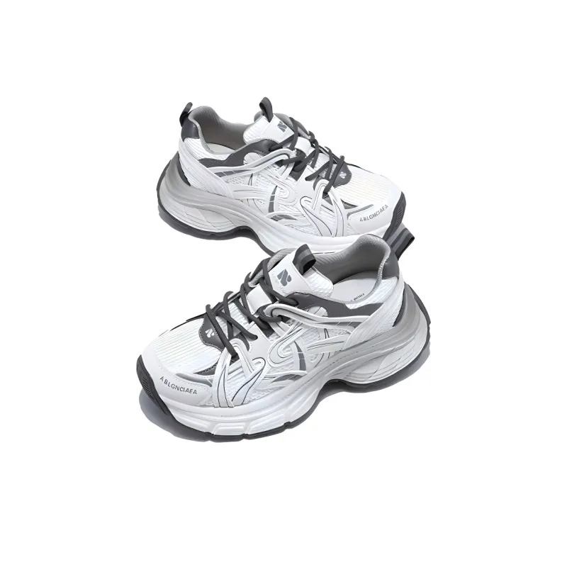 BARDILEV Cushioning, Slip Resistant, Breathable, Lightweight, Height Increasing Low Top Chunky Sneakers Women's-11