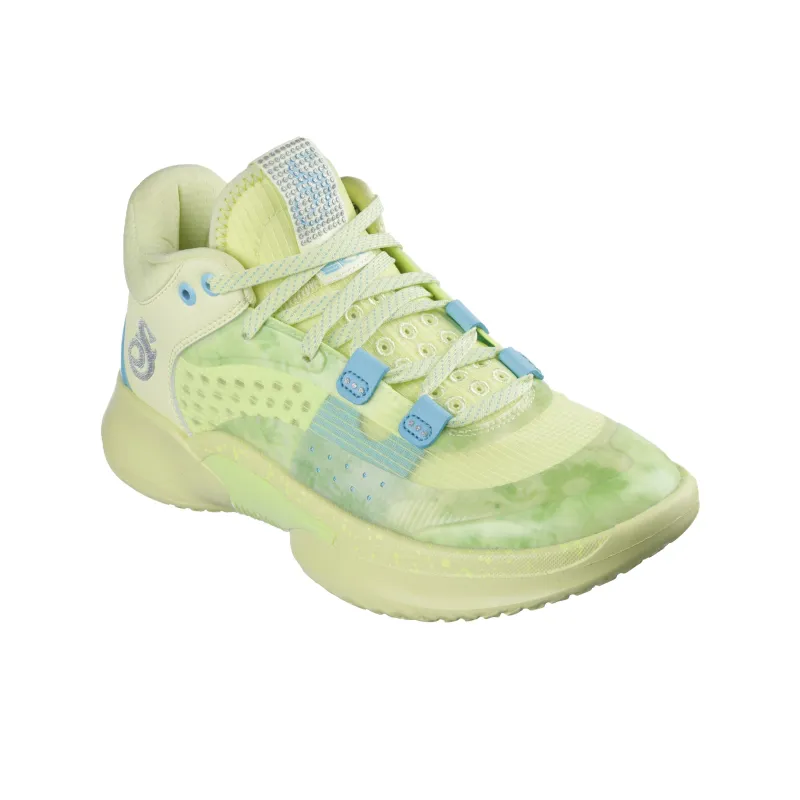 Snoop Dogg x Skechers SKX RESAGRIP Anti Slip Wear Resistant Low Top Basketball Shoes Women's Yellow-2