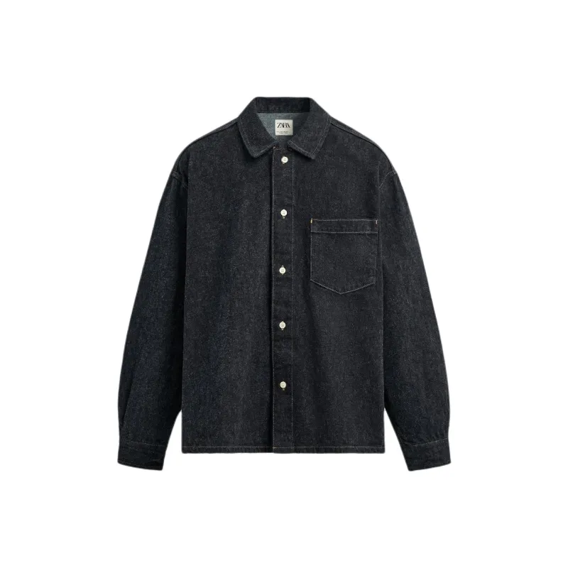 ZARA Shirts Men Blue-0