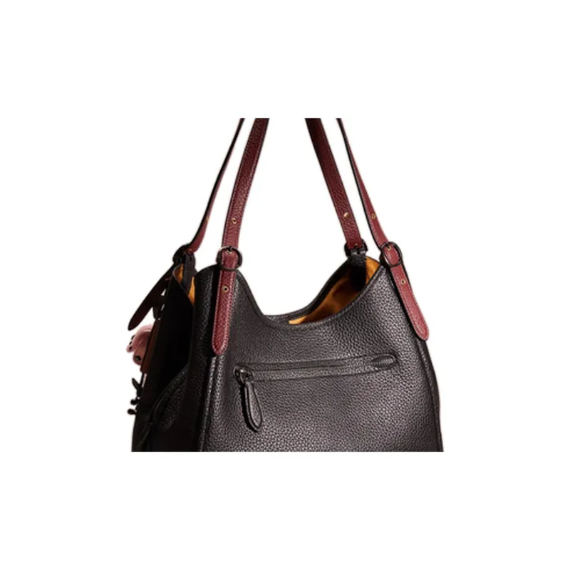 COACH Lori Leather Controller Shoulder Bag Handbag Shoulder Bag Women's Black-4