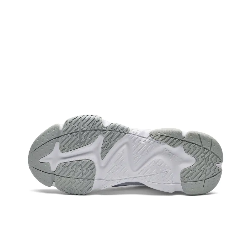 Kappa Anti Slip And Wear Resistant Height Increasing Low Top Chunky Sneakers Women's White-5