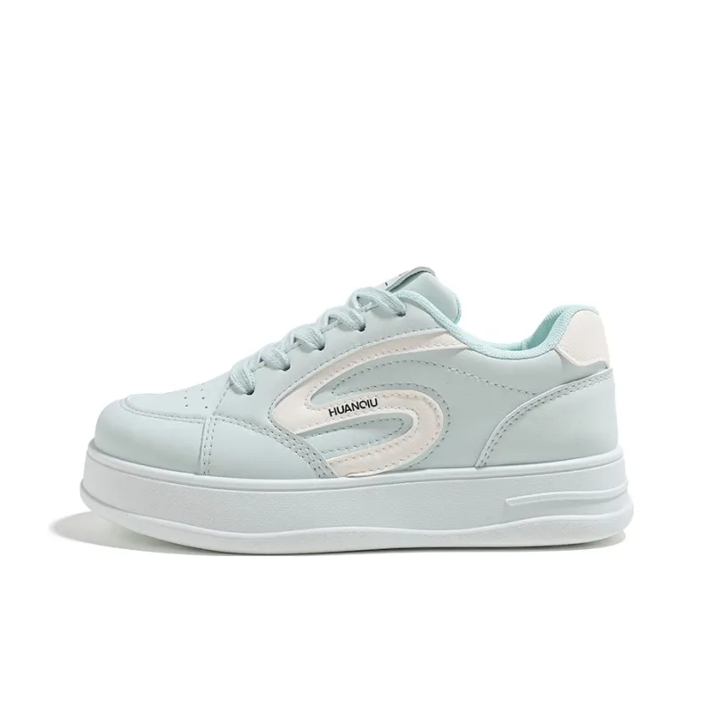 HUANQIU Anti Slip And Wear Resistant Height Increasing Low Top Skateboard Shoes Women's-0