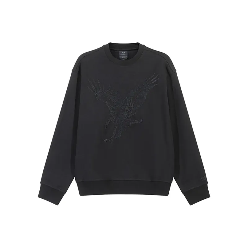 ARMANI EXCHANGE Eagle embroidery Sweatshirt-0