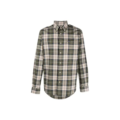 BARBOUR Checked Collared Long Sleeve Shirt