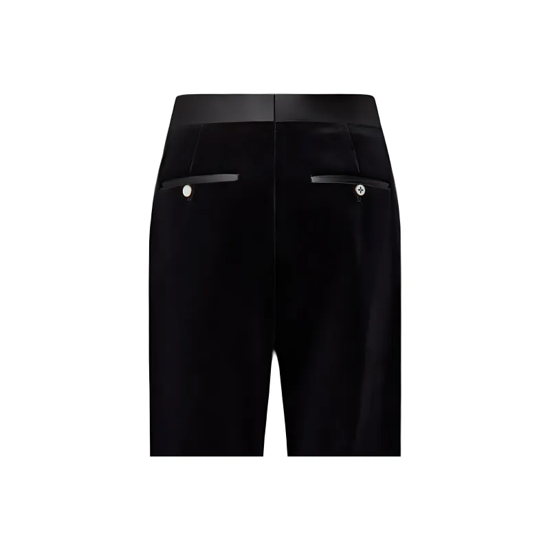 LOUIS VUITTON VeLOUIS VUITTONet Tuxedo Pants-3