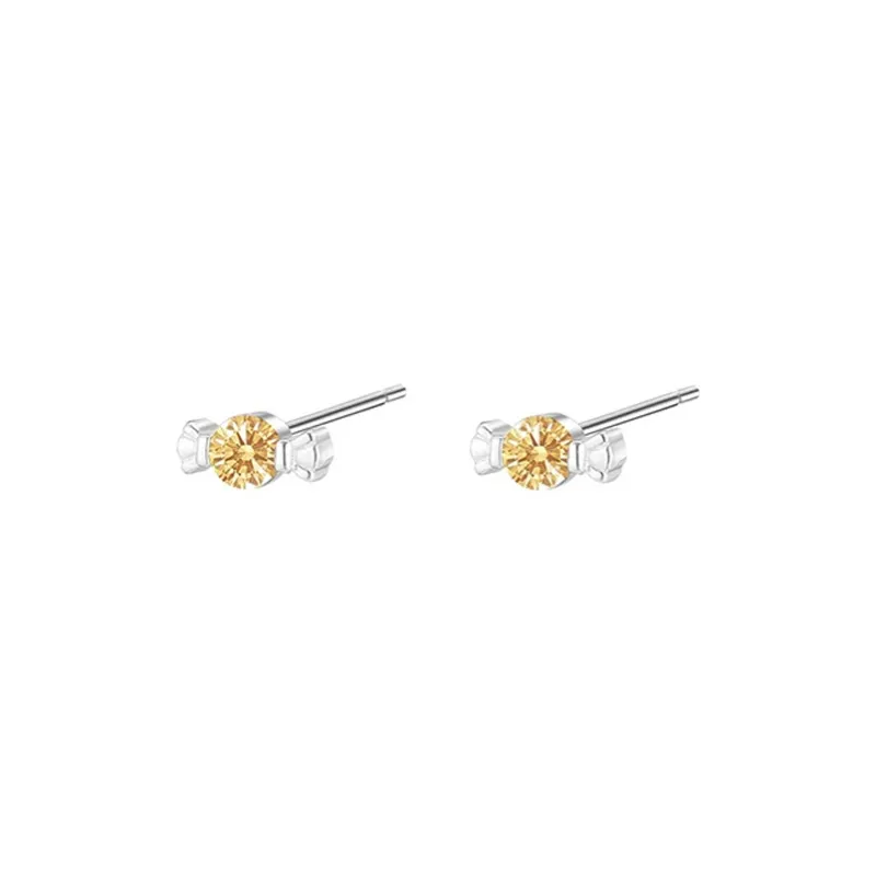 GUDUD S999 Fine Silver Stud Earrings Women's-9