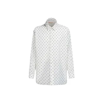 MARNI Polka Dot-print Poplin Shirt